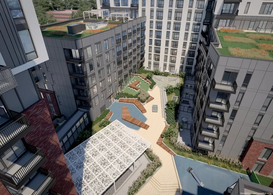 Aerial Courtyard