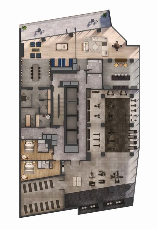 3rd Floor Amenity Flat Plan
