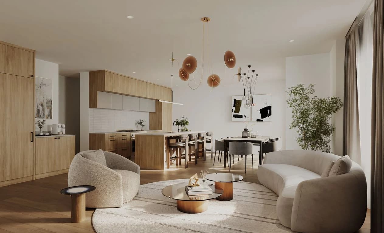 LNG Studios Winston Kitchen Living