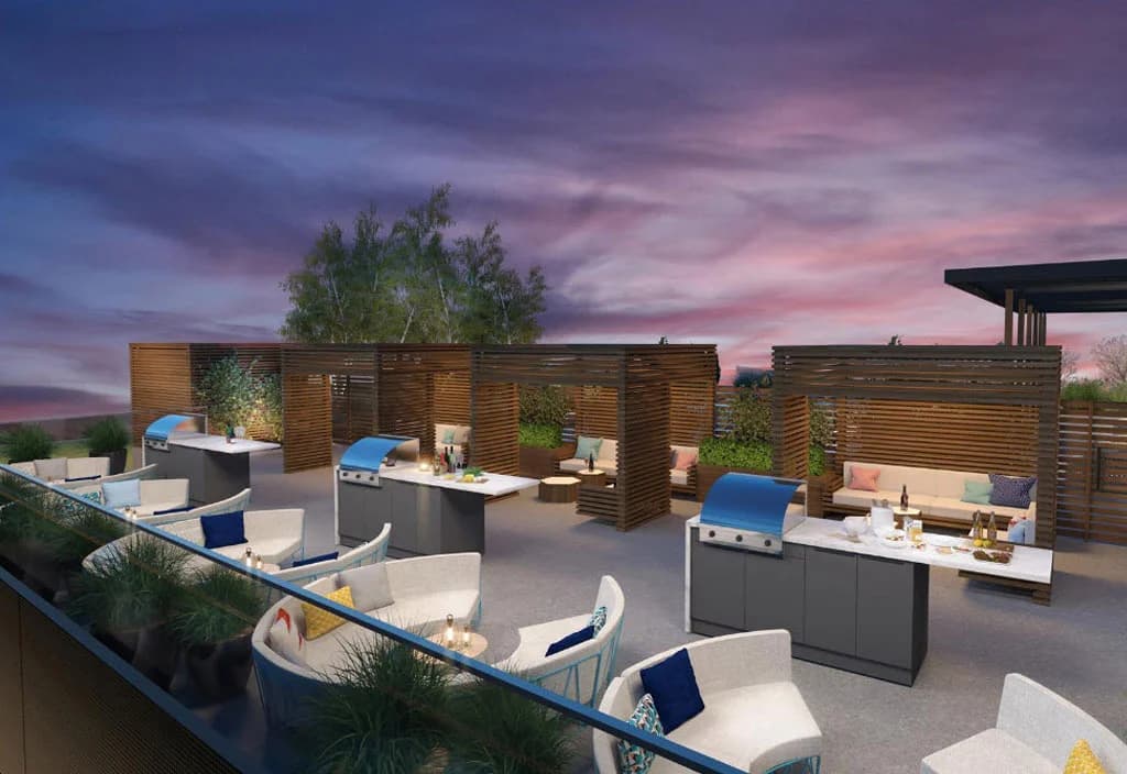 BBQ Terrace at Dusk