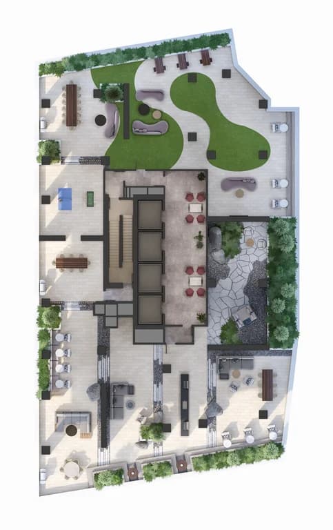 5th Floor Amenity Flat Plan