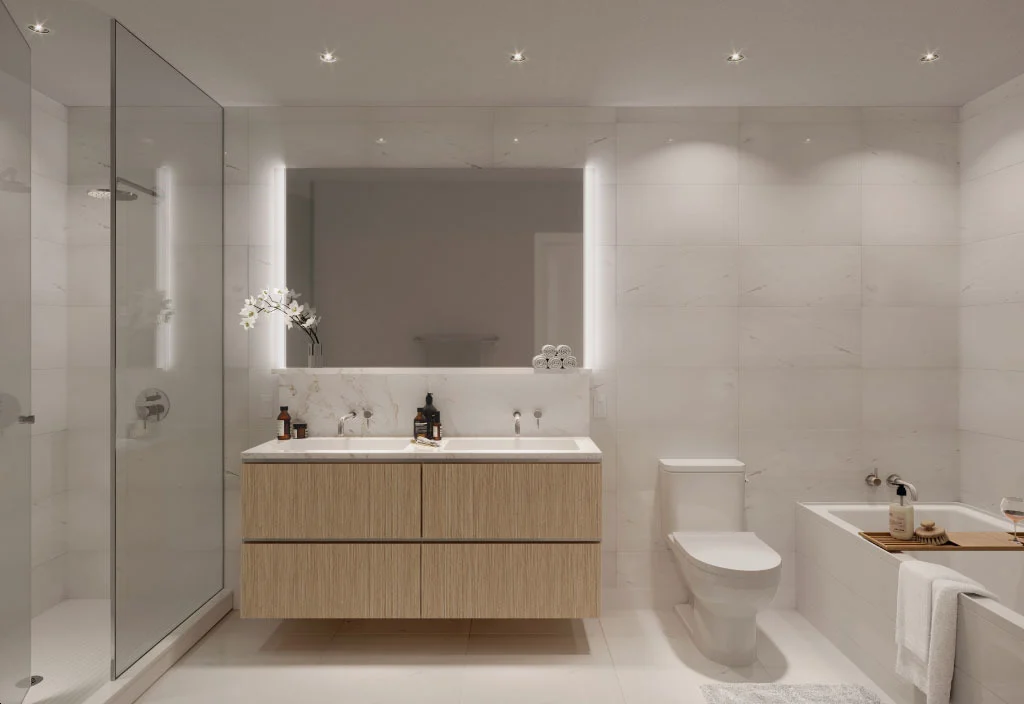 Spa Inspired Bathroom Ensuite Features and Finishes